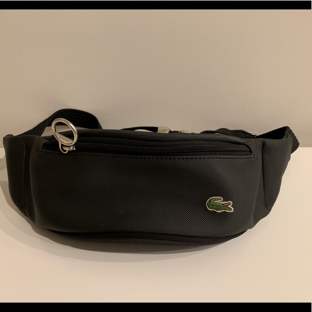 Lacoste hip bag, black, excellent condition.